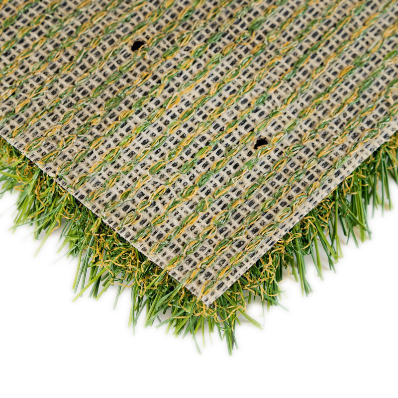 Artificial turf sample for luxury lawn and putting green installation.