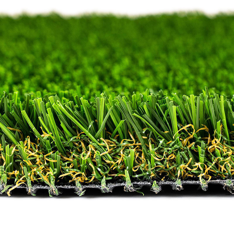 Close-up of synthetic turf for luxury lawns and putting greens in Arizona.