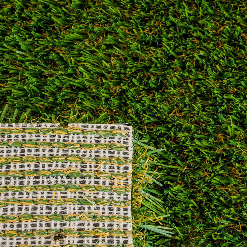 Beautiful lush green luxury lawn with multi-sport fescue grass.