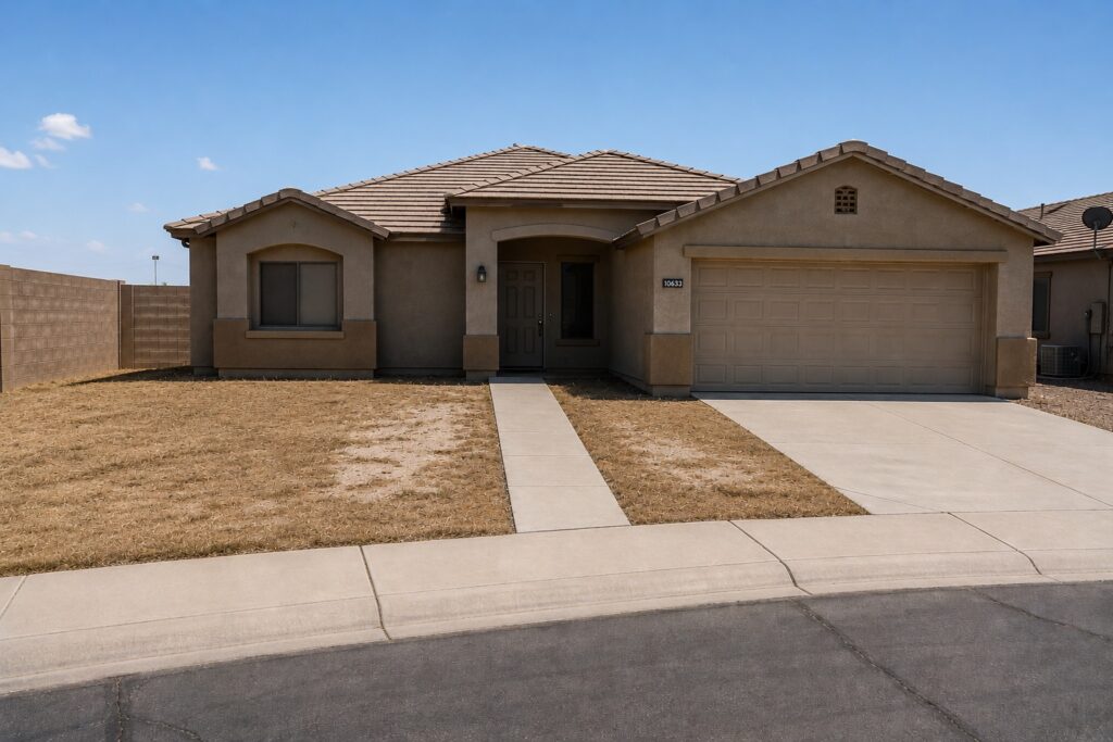 Before: yard before turf installation