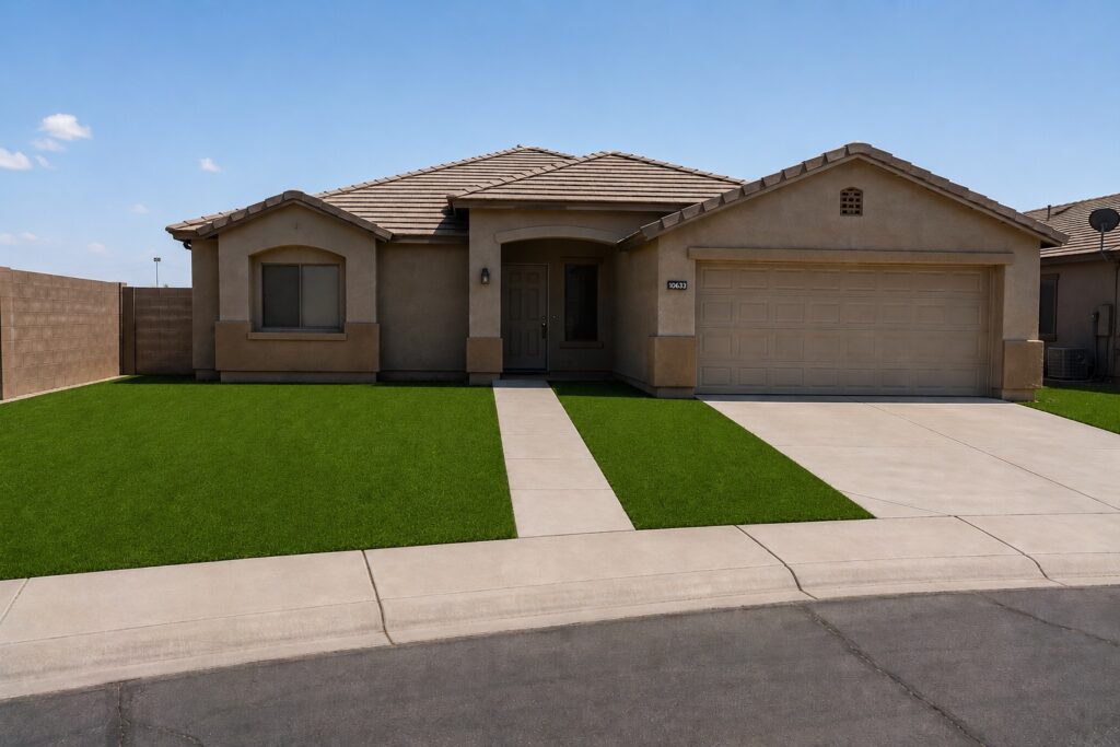 After: Arizona Luxury Lawns turf installation
