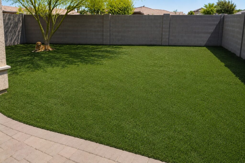 After: Arizona Luxury Lawns turf installation