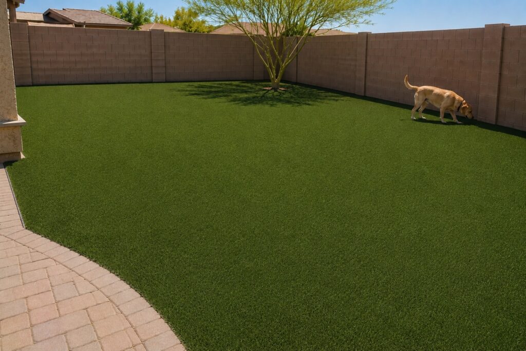 After: Arizona Luxury Lawns turf installation