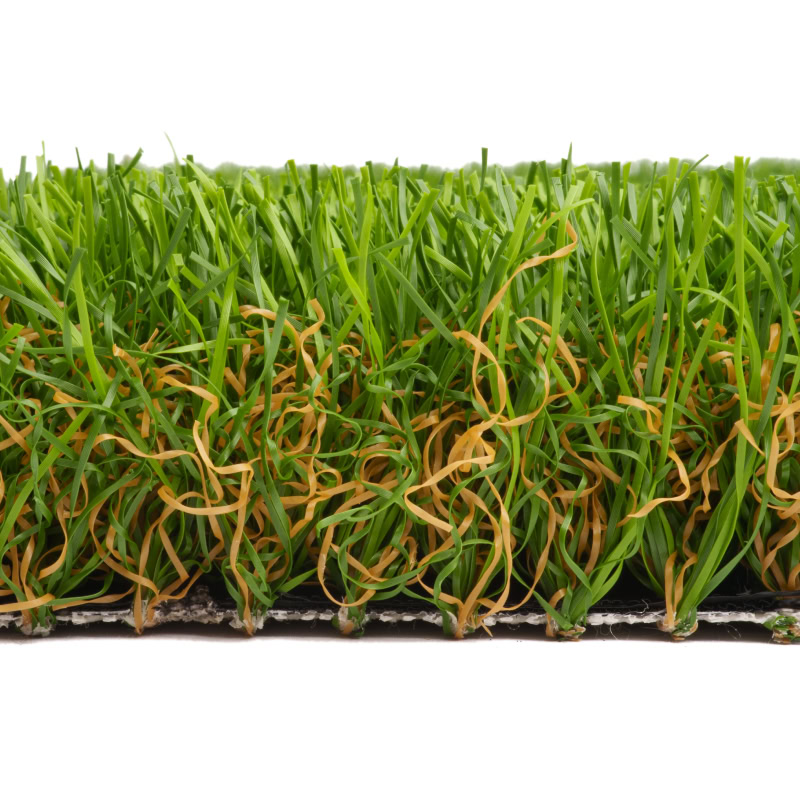 Platinum Play synthetic grass surface, W-blade monofilament turf close-up